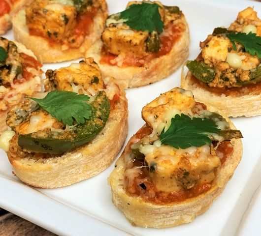 Tandoori Paneer Bruschetta